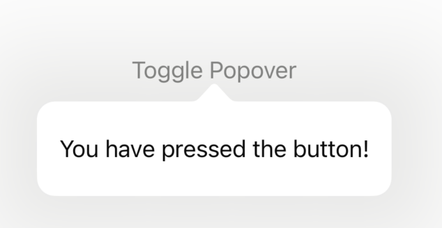 iOS Popover Example